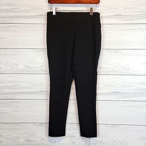 Ann Klein pull-on ankle pants slim fit in black Women's Size S